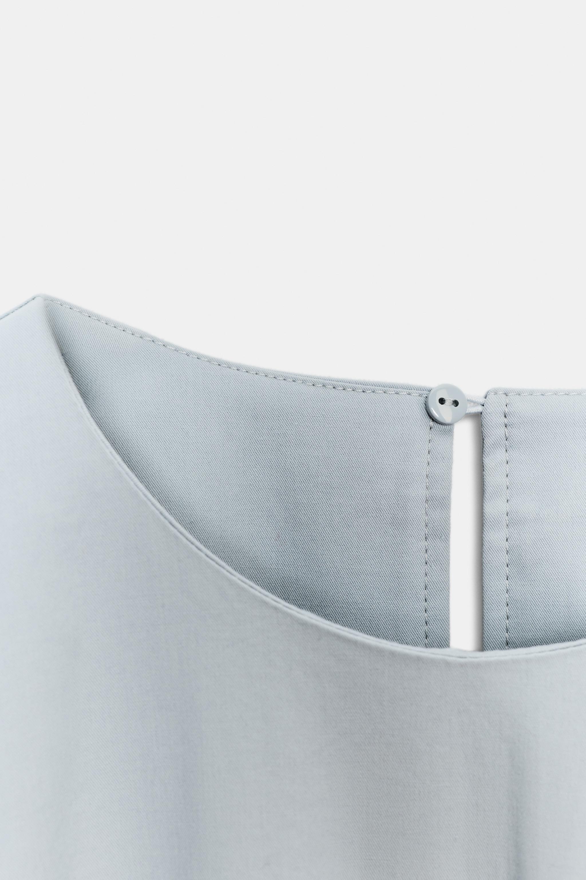 ZW COLLECTION PLEATED POPLIN DRESS